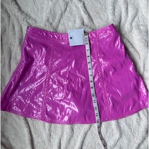 Pleather Hot Pink “barbie” skirt